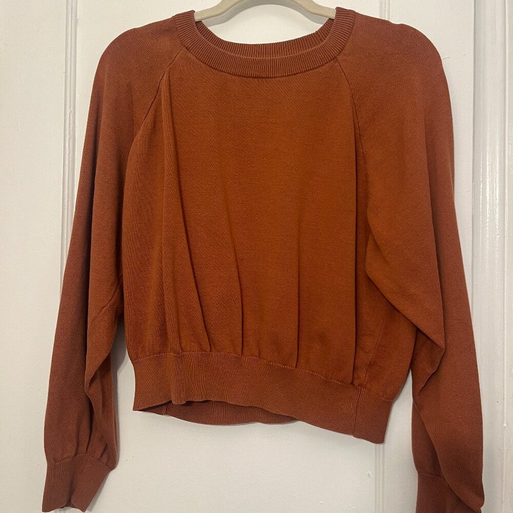 Christy Dawn The Sonny Sweater Rust Burnt Orange - Picture 4 of 6